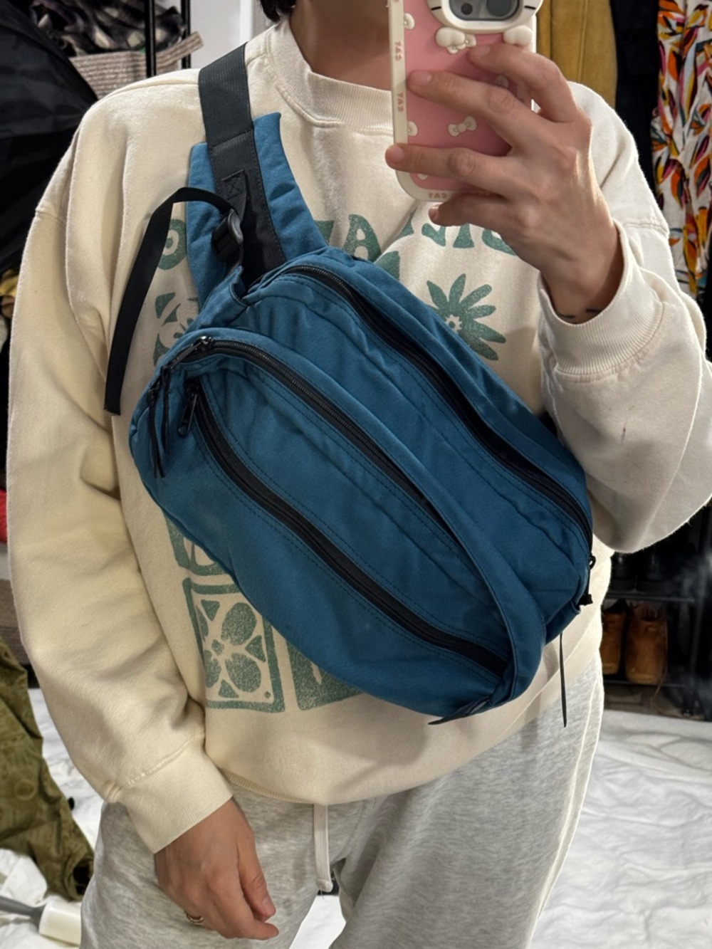 Eagle Creek Teal unisex Crossbody Sling Bag - Versatile Everyday Carry XL